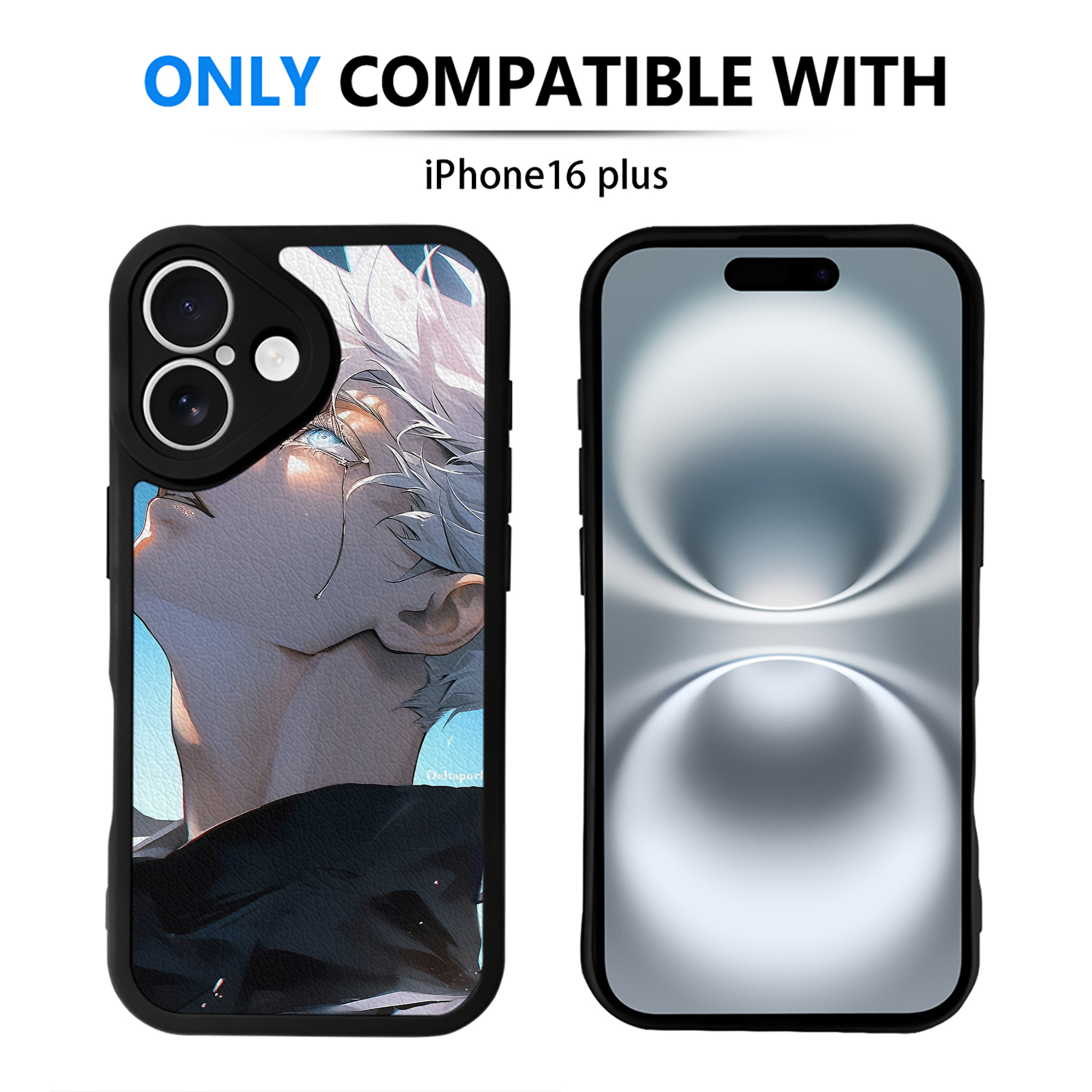 （画像用） 呪術廻戦 Jujutsu Kaisen 【iPhone 16シリーズ対応】シリコンスマホケース（レザー調） 材質：シリコン